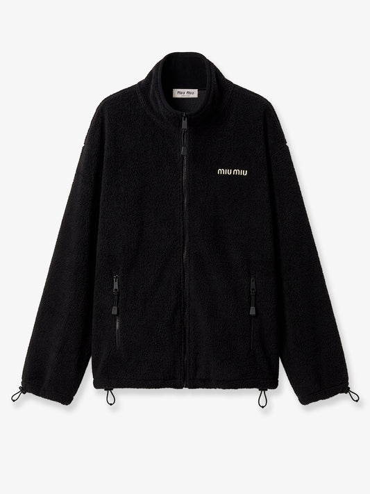 Oversized cotton zip-up sweatshirt