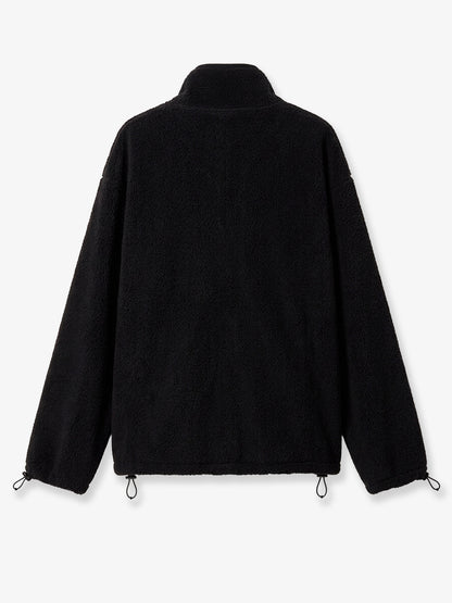 Oversized cotton zip-up sweatshirt thumbnail