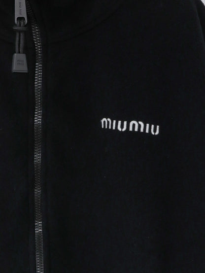 Oversized cotton zip-up sweatshirt thumbnail