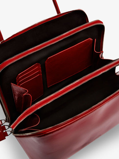 L'altra Di Milano shiny leather shoulder bag thumbnail
