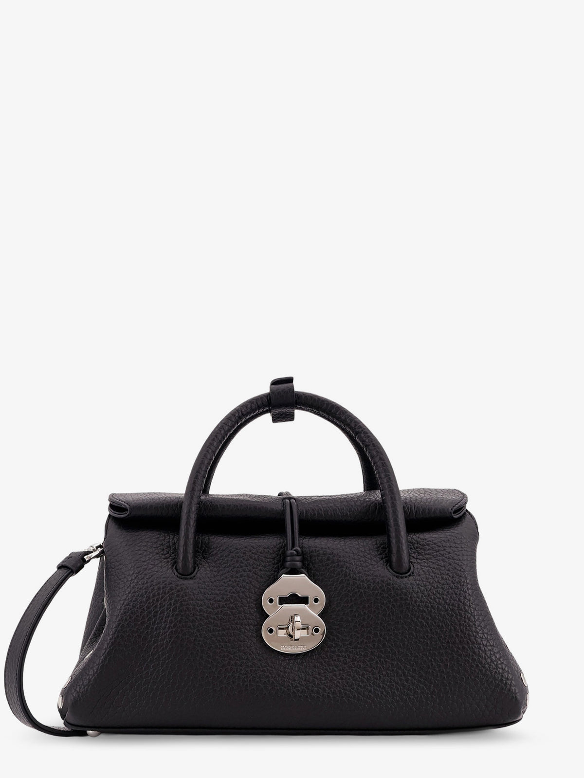 Dotta® Small Hammered leather crossbody bag