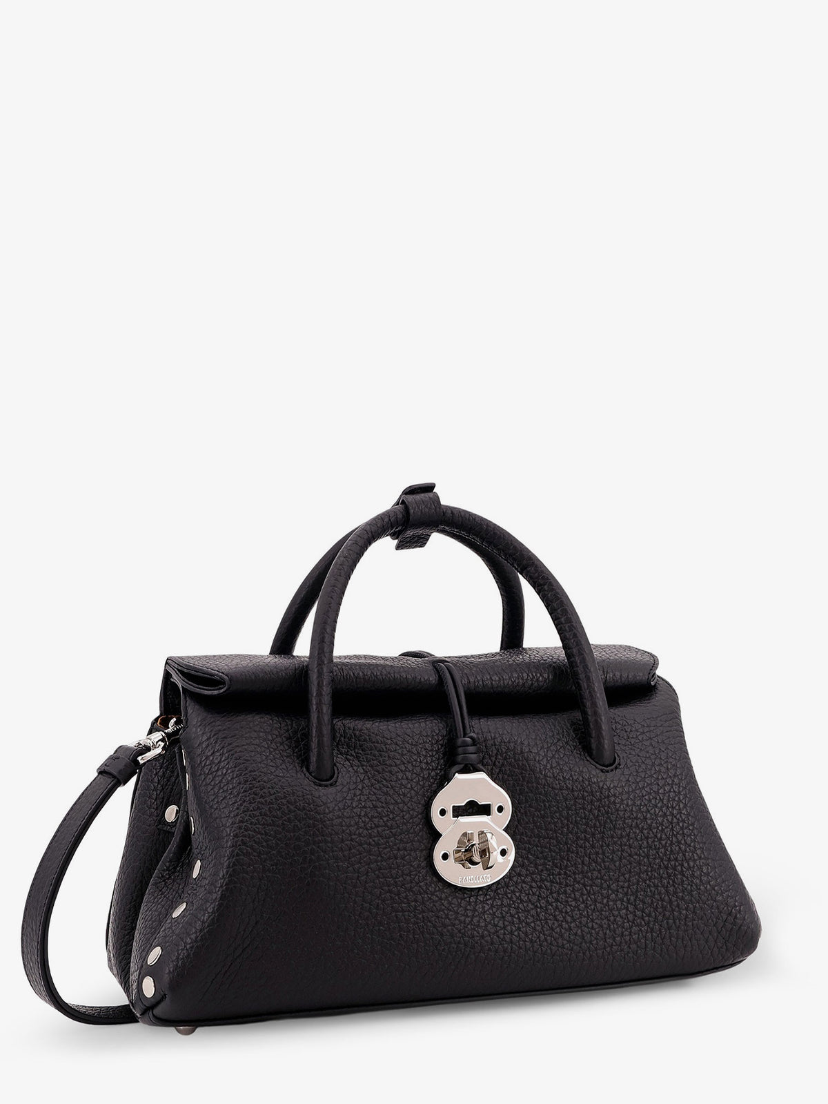 Dotta® Small Hammered leather crossbody bag